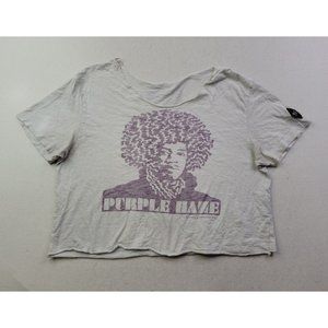 Johnson Motors USA Single Stitch Crop Cut T-Shirt L Coolhous Studio Purple Haze